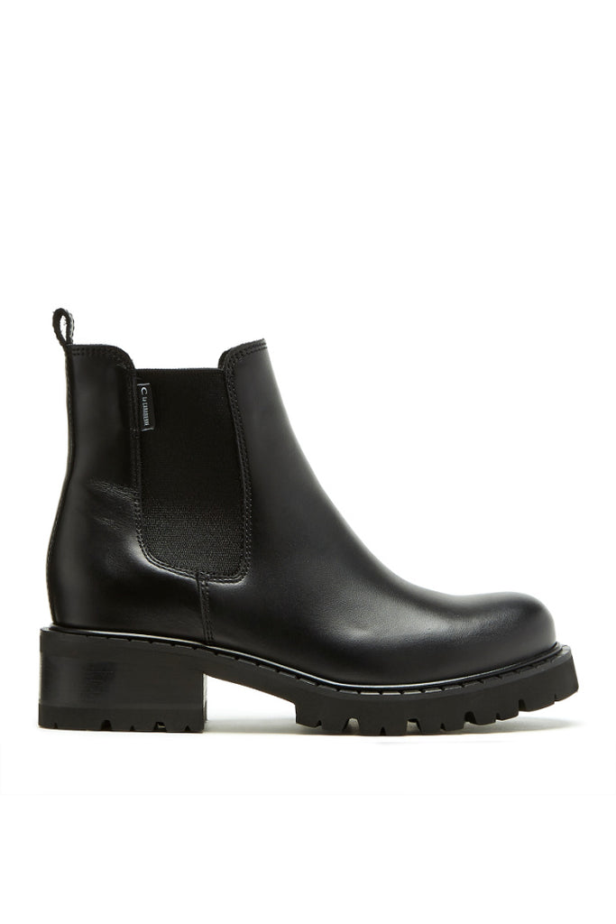 Colin Leather Bootie in Black