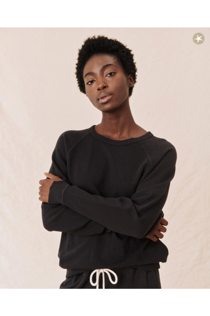The College Sweatshirt. Almost Black