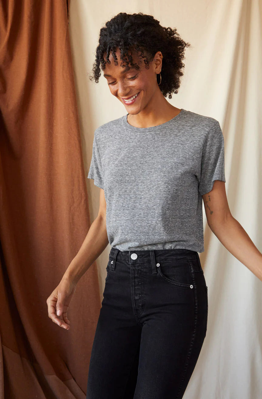 Classic Tee in Heather Grey