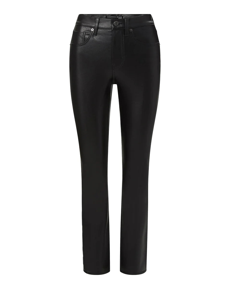 Carly Kick-Flare Vegan Leather Pant