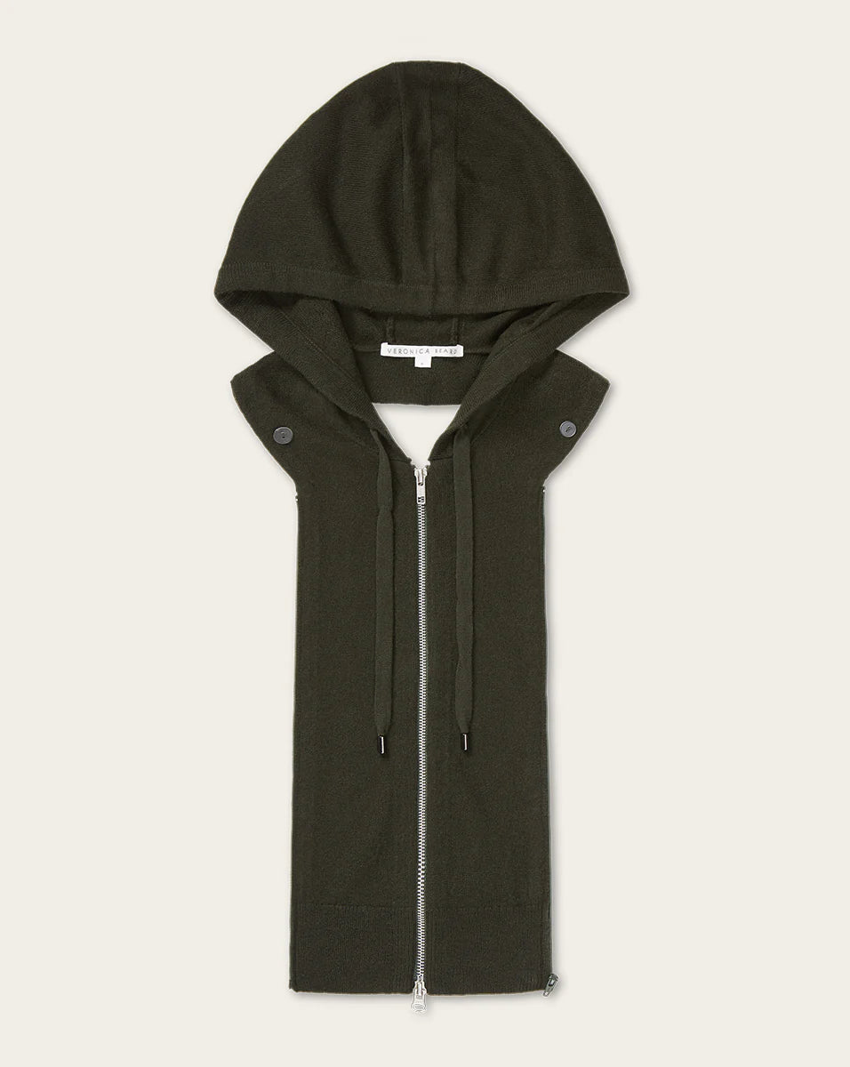 Cashmere Hoodie Dickey in Loden