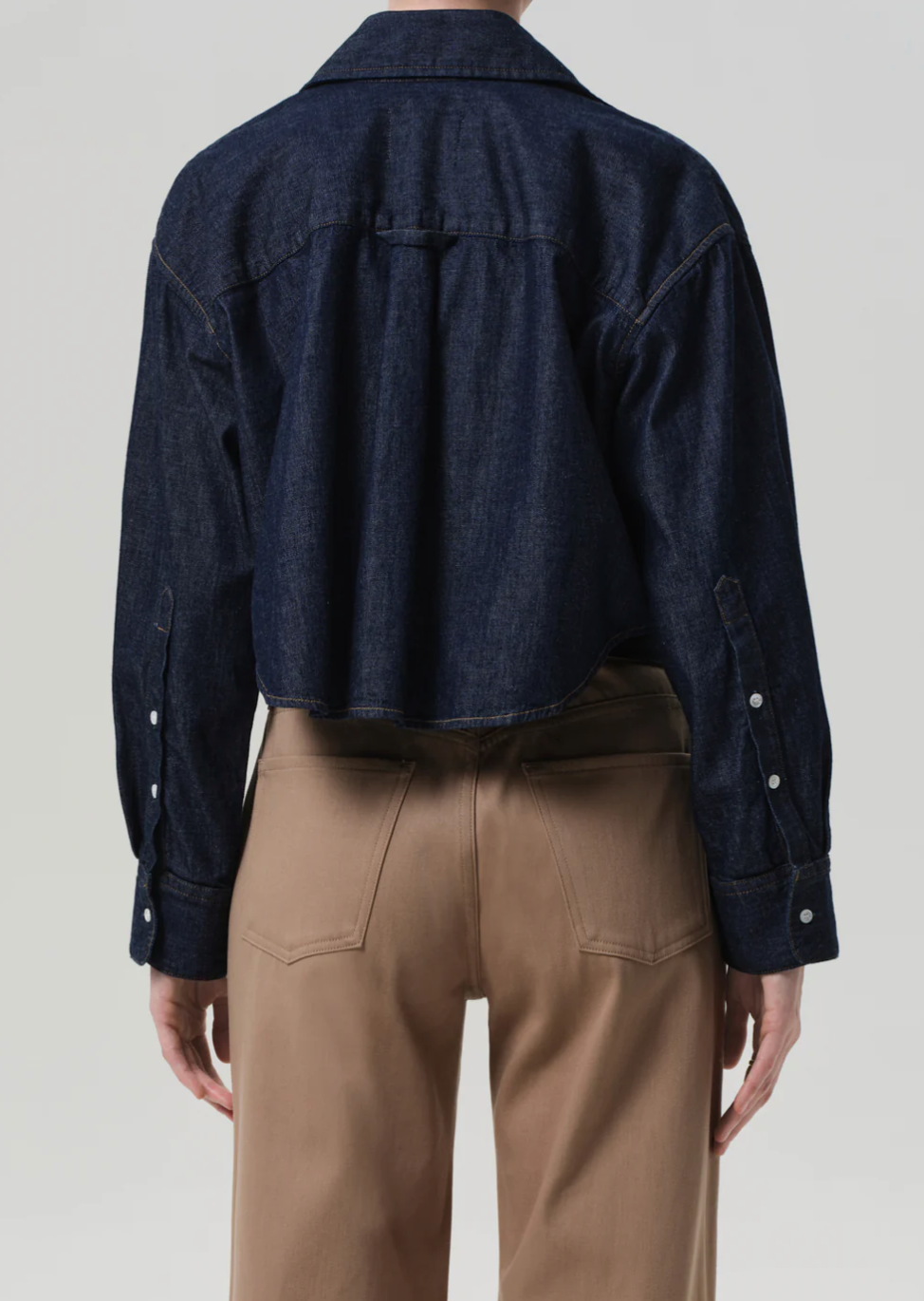 Ana Cropped Shirt in Piave