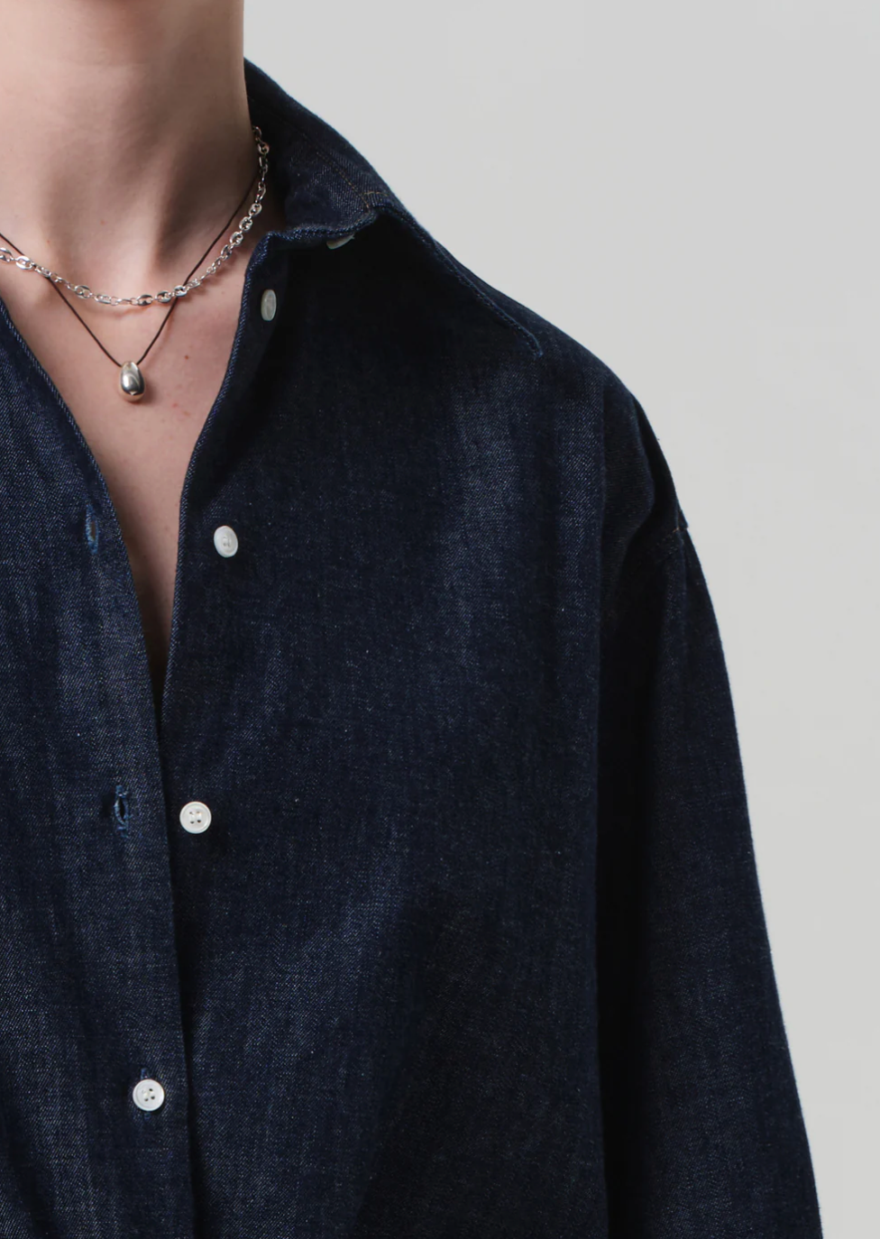 Ana Cropped Shirt in Piave