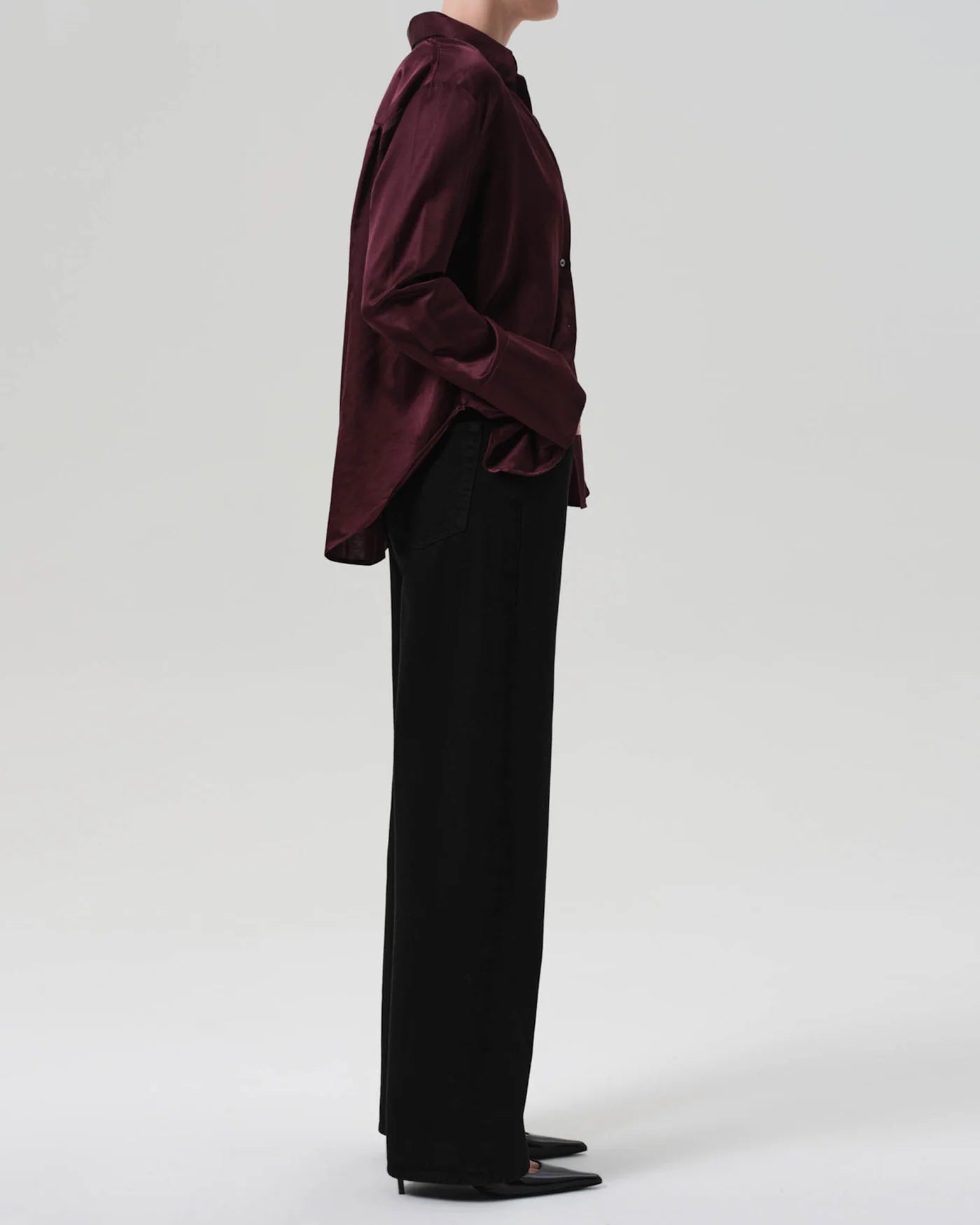 Ayla Baggy in Solid Black