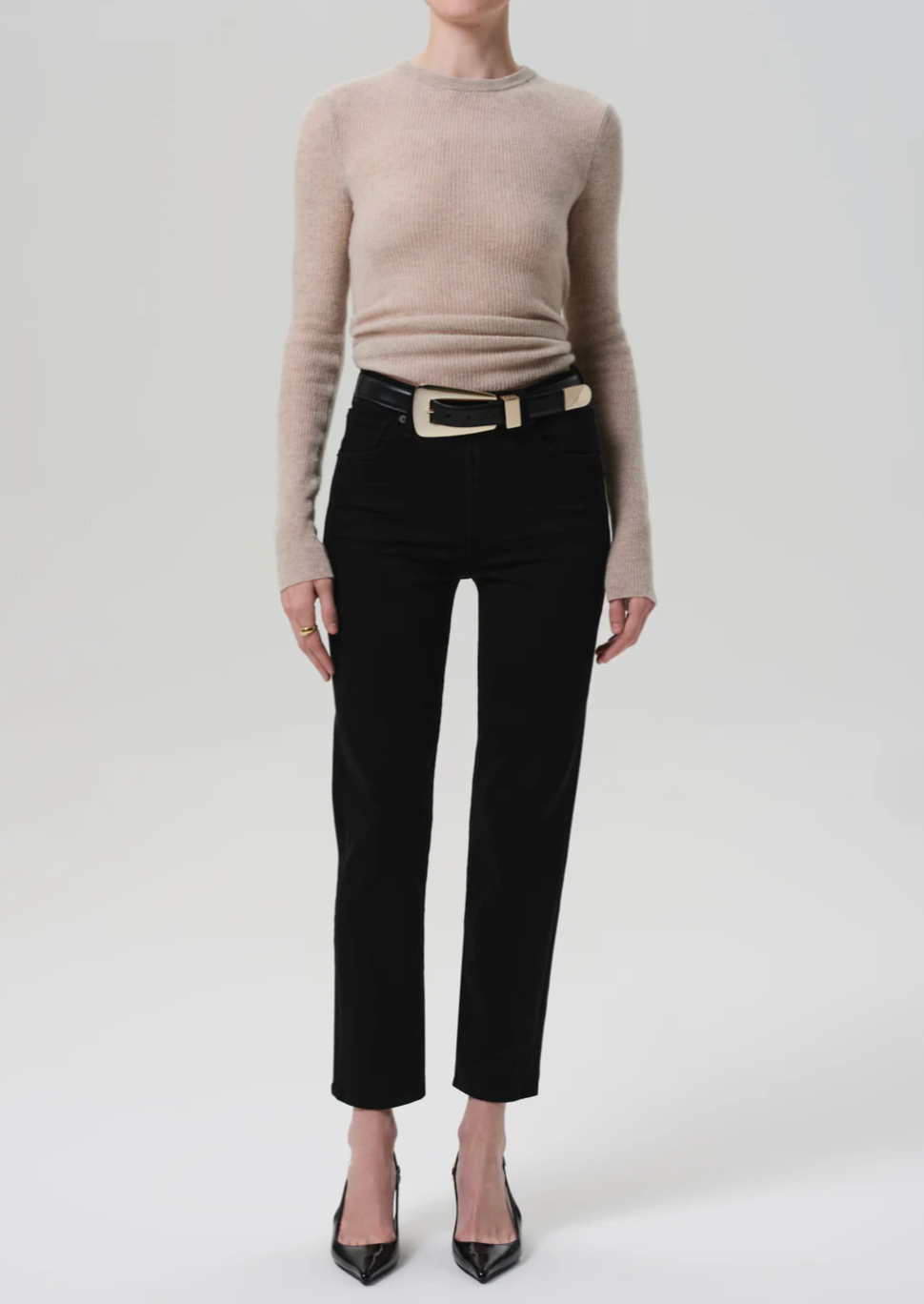 Citizens of Humanity Caia Straight in Plush Black