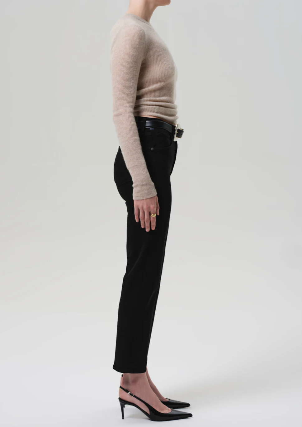 Citizens of Humanity Caia Straight in Plush Black