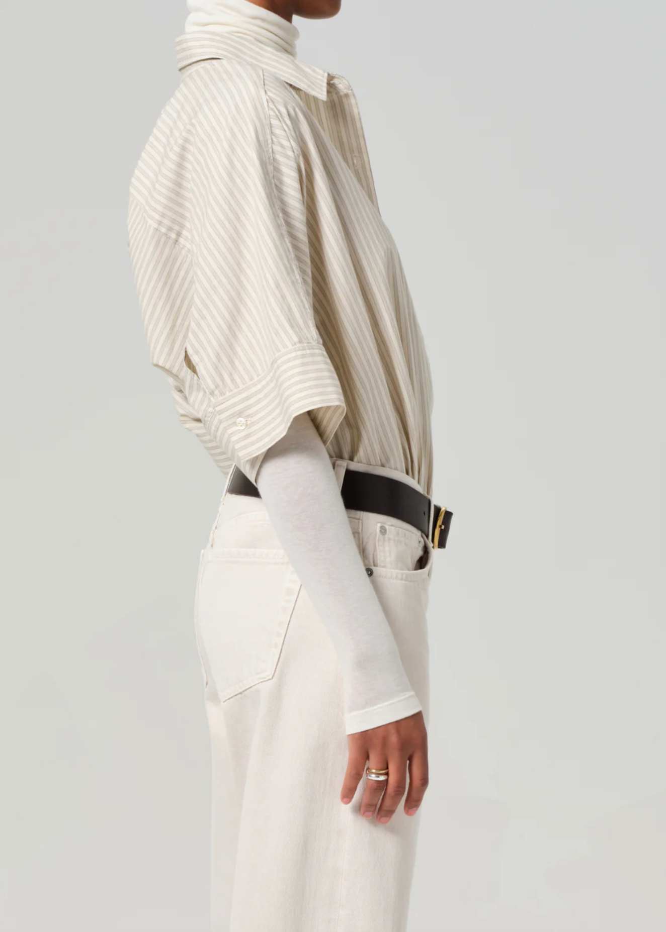 Claire Origami Shirt in Ciro Stripe