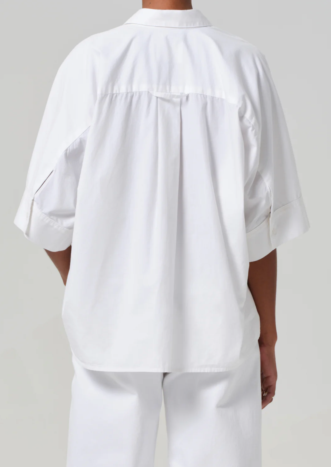 Claire Origami Shirt in Optic White