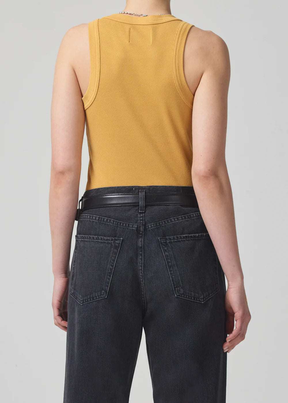 Isabel Rib Tank in Marigold