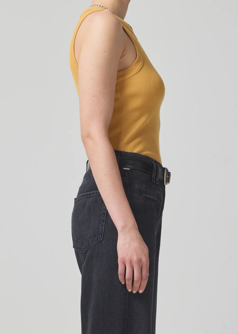 Isabel Rib Tank in Marigold