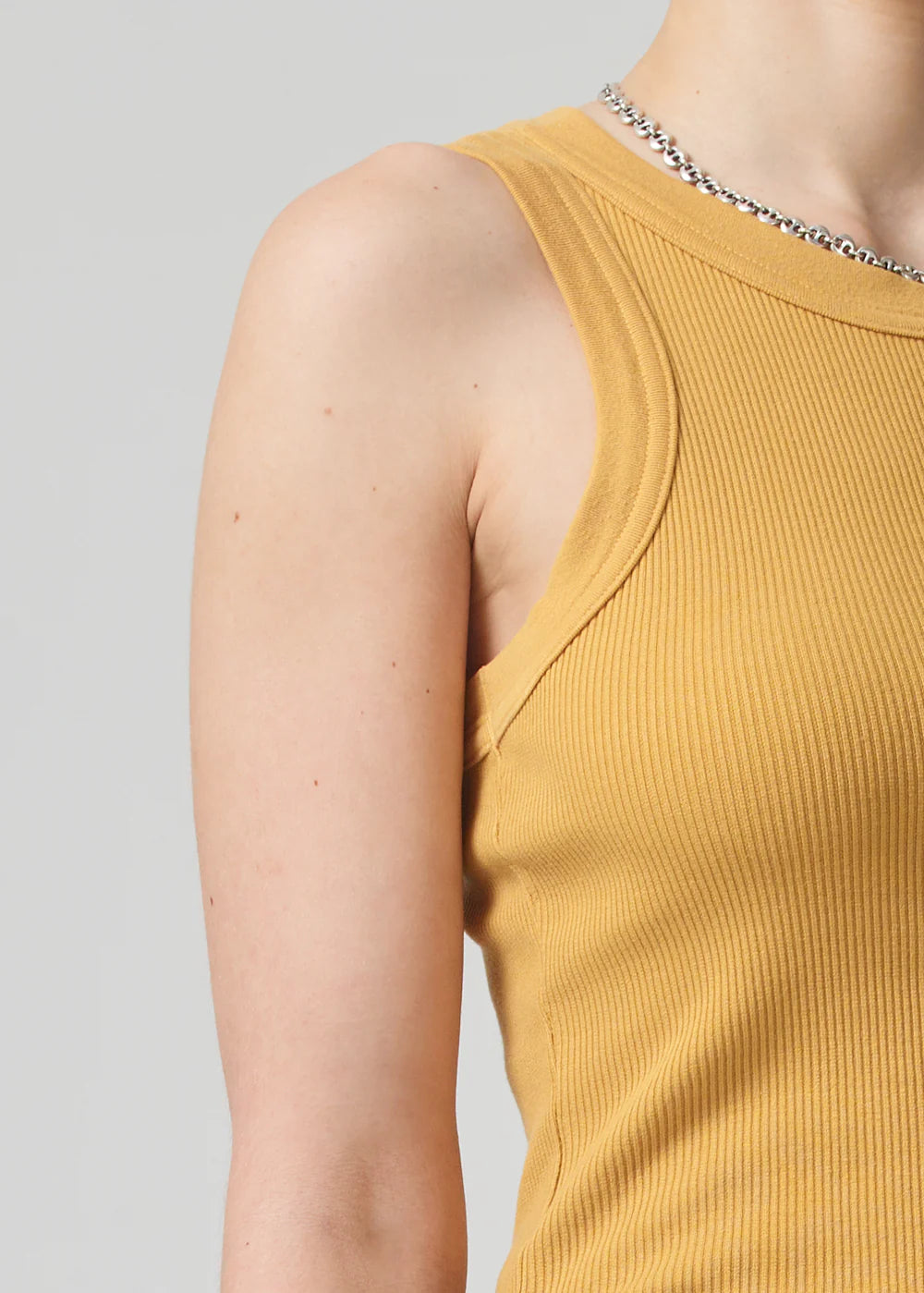 Isabel Rib Tank in Marigold