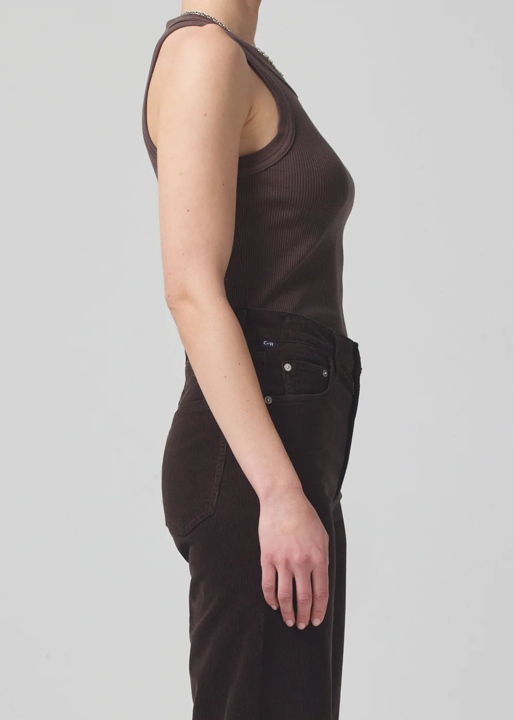 Isabel Rib Tank in Fig