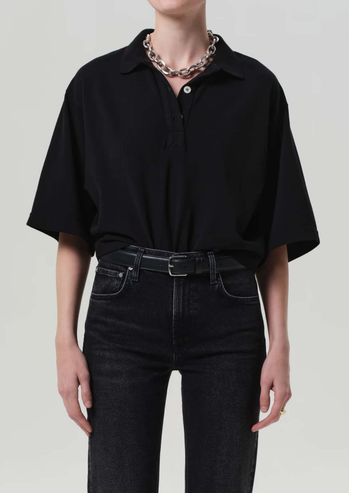 Lowen Polo Shirt in Black