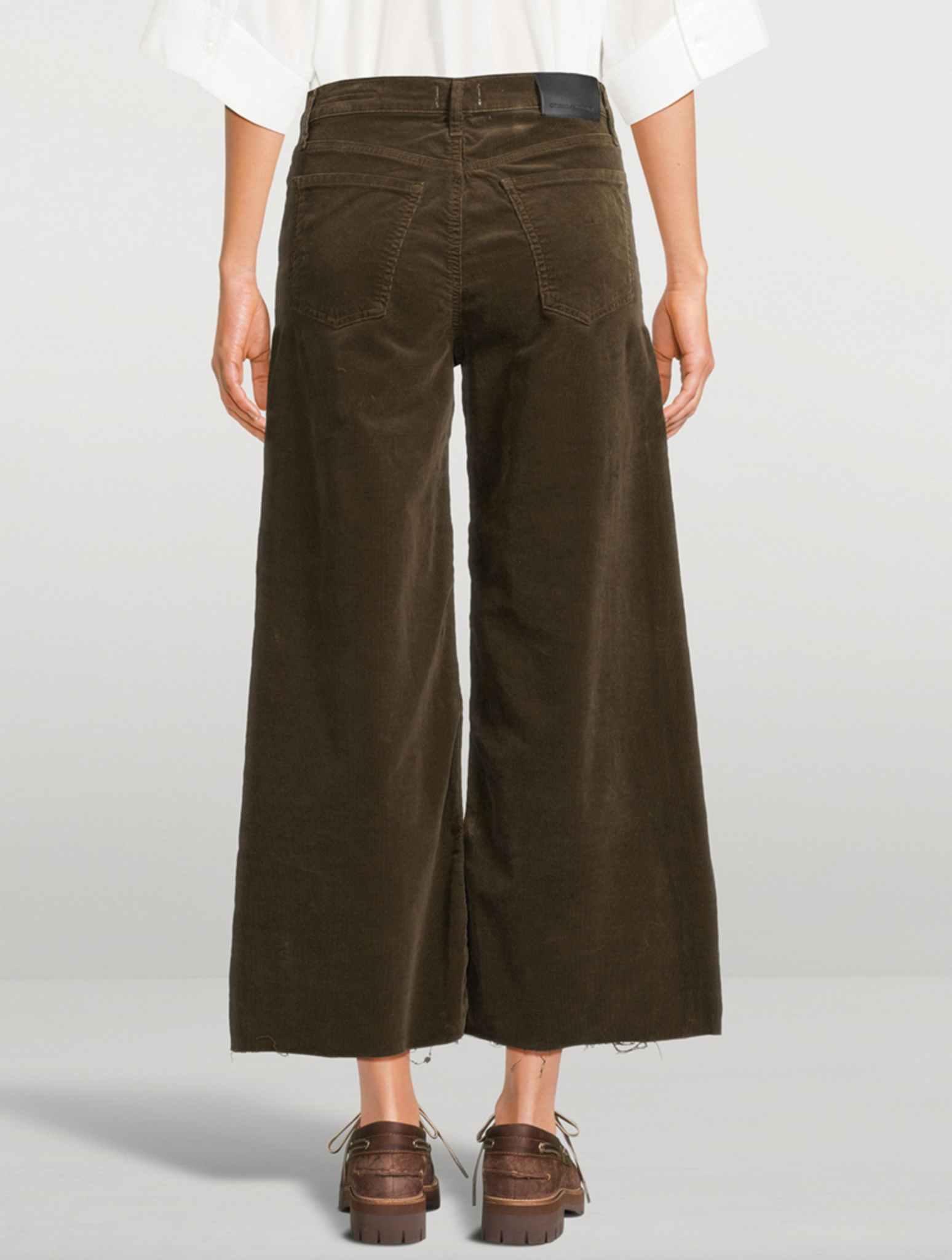 Lyra Wide Leg Crop Corduroy in Costes