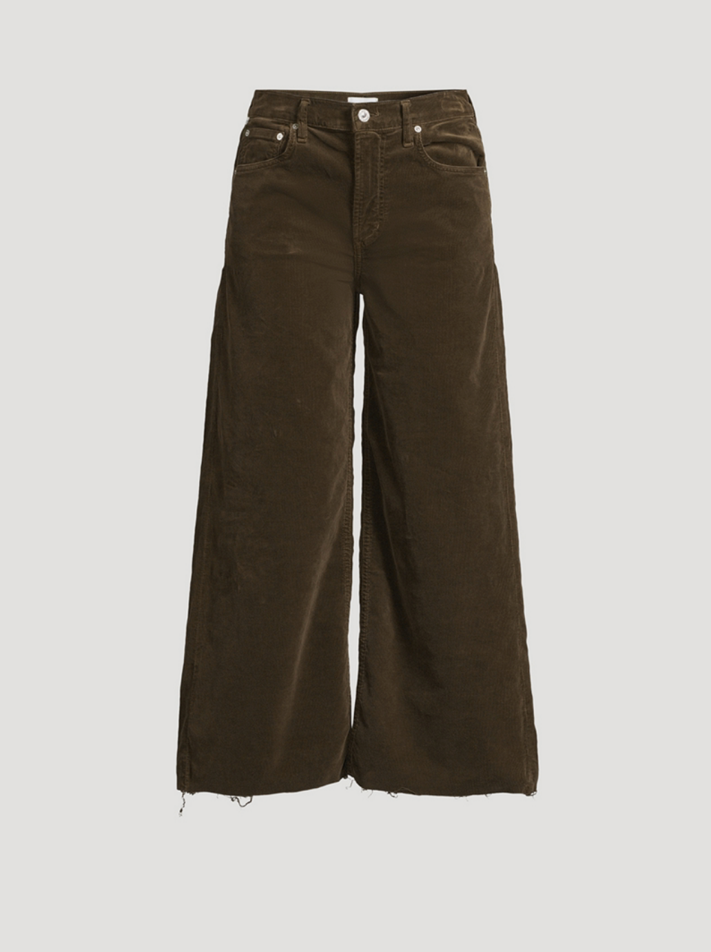 Lyra Wide Leg Crop Corduroy in Costes