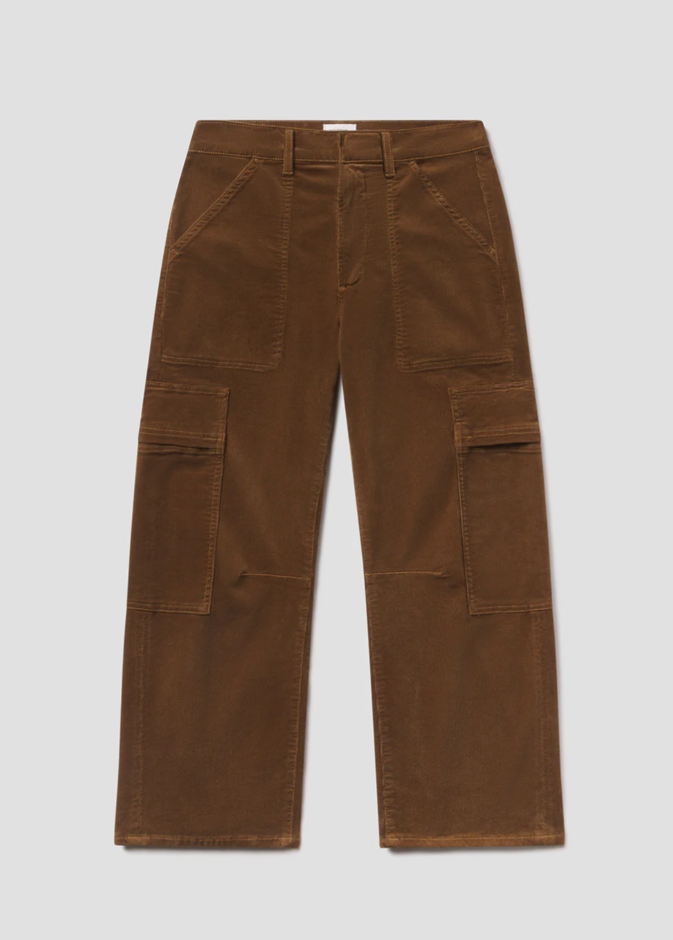 Marcelle Low Slung Easy Cargo Corduroy in Manuka