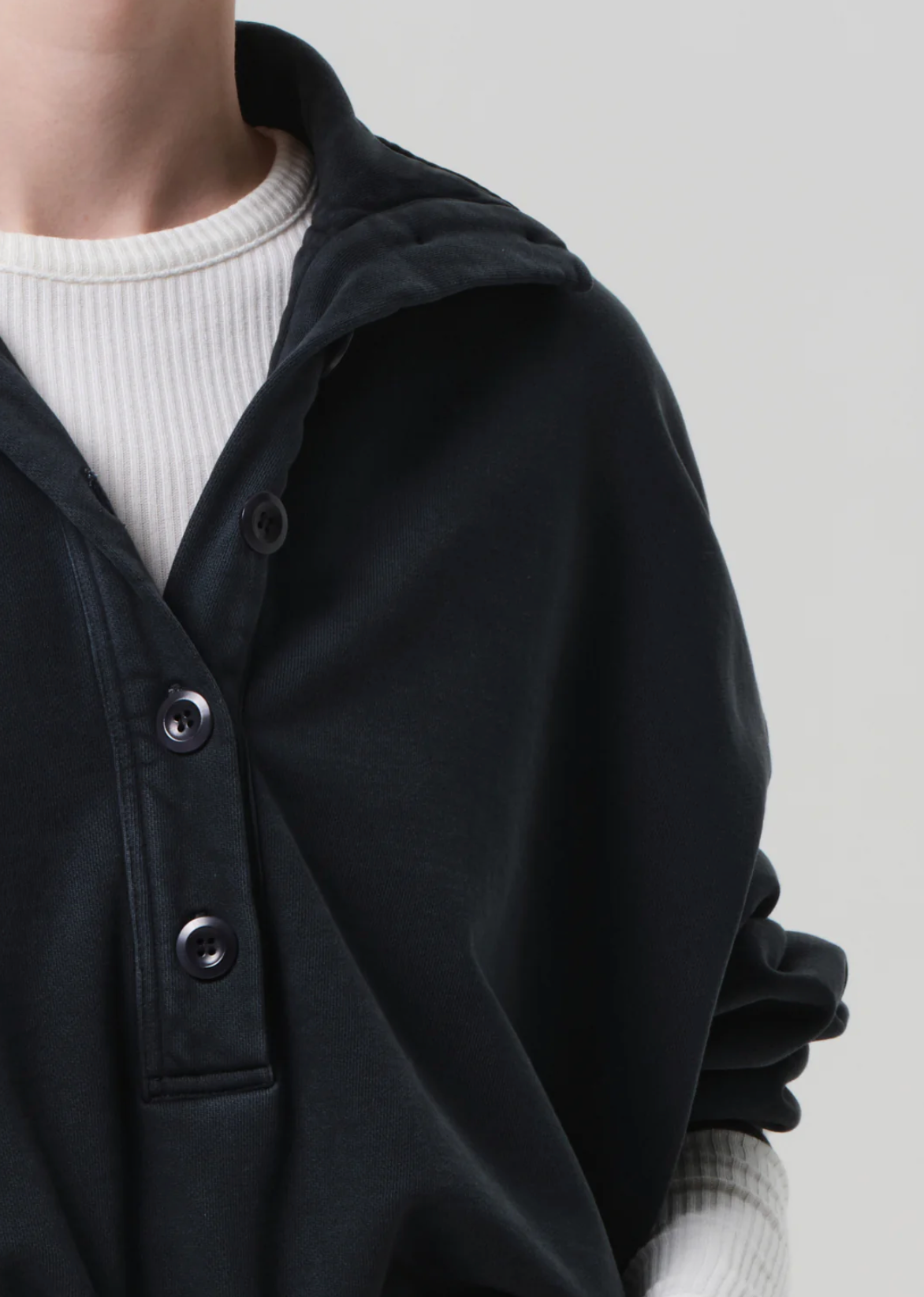Mirelle Funnel Neck in Charcoal