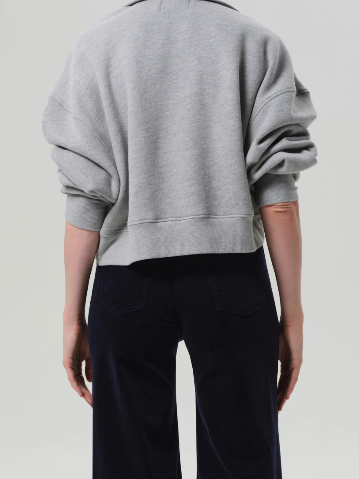 Mirelle Funnel Neck in Heather Grey