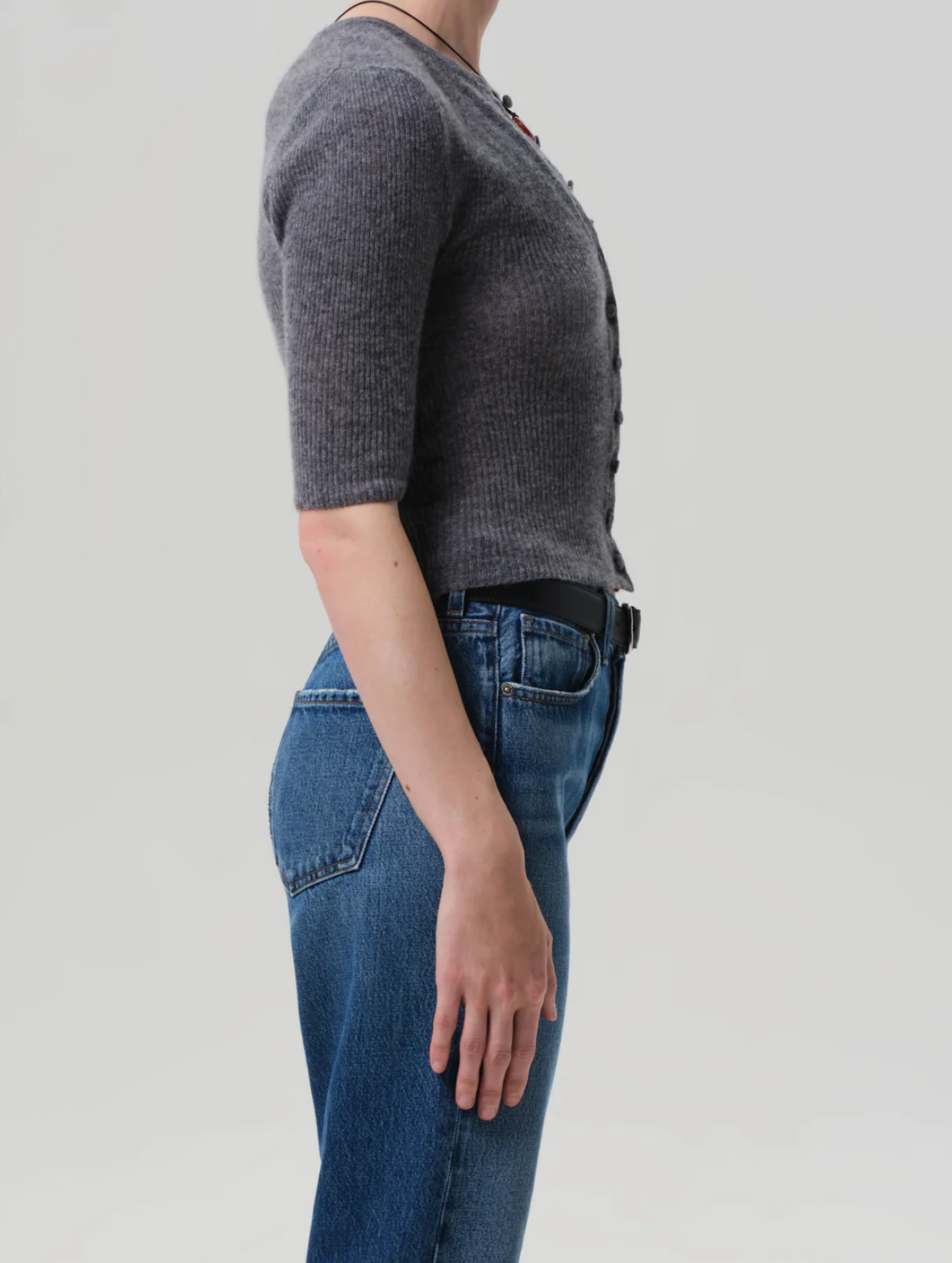 Tabitha Cardigan in Charcoal Heather