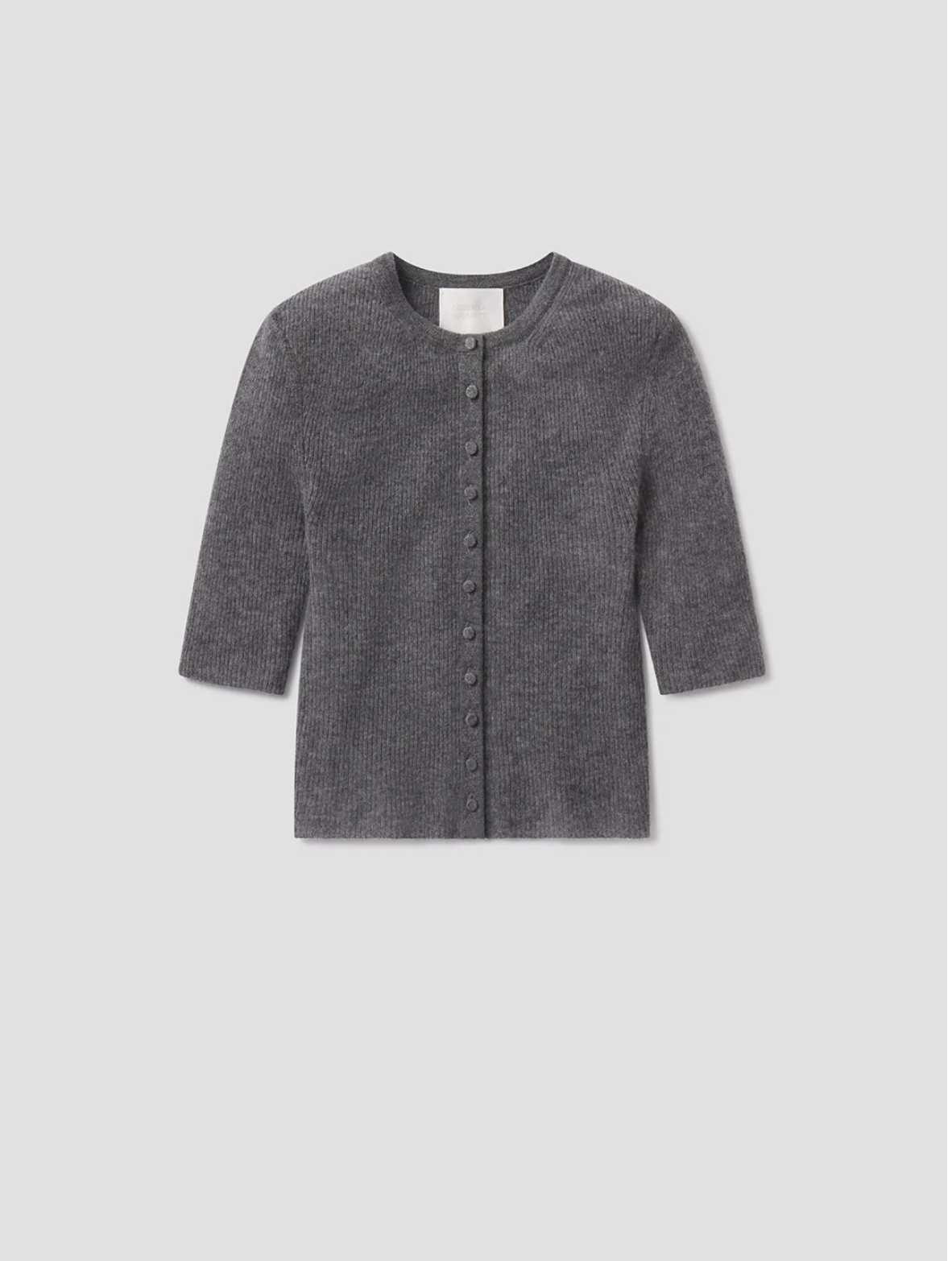 Tabitha Cardigan in Charcoal Heather