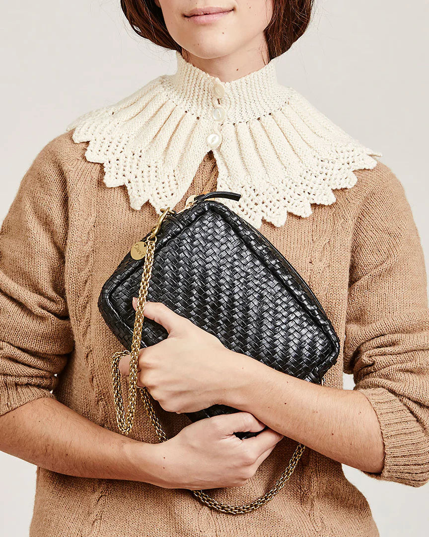Midi Sac in Black Zig Zag