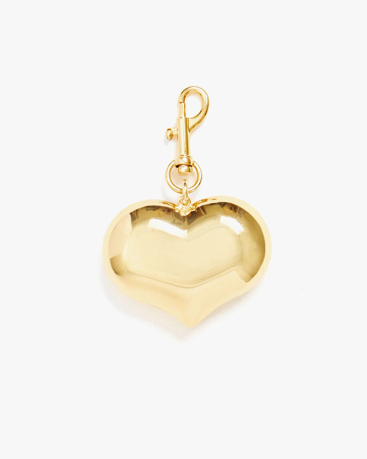 Grande Mylar Heart Fob in Gold