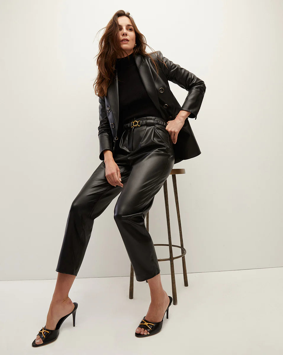 Coolidge Vegan Leather Pant in Black