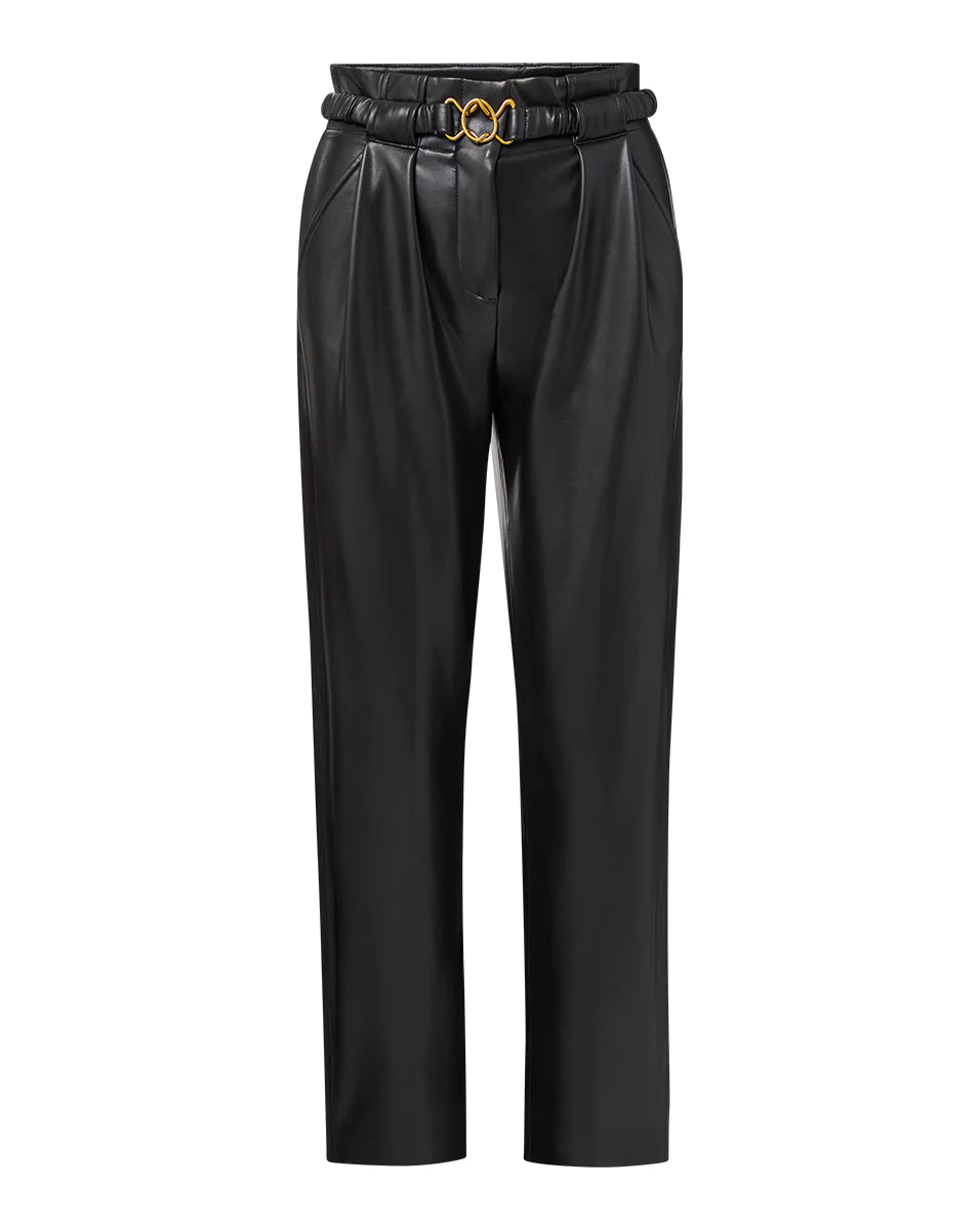 Coolidge Vegan Leather Pant in Black