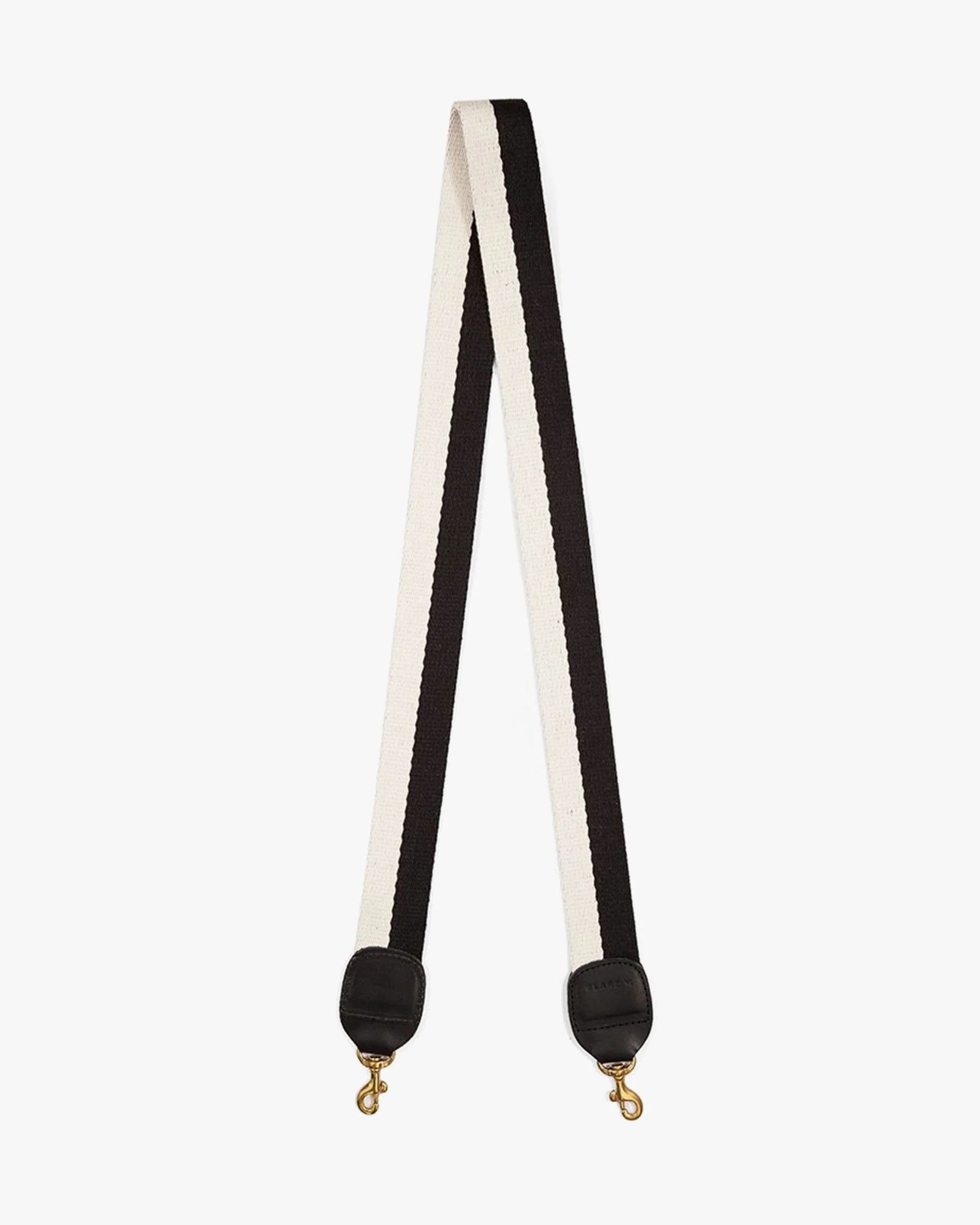Two-Tone Crossbody Strap in Black and White
