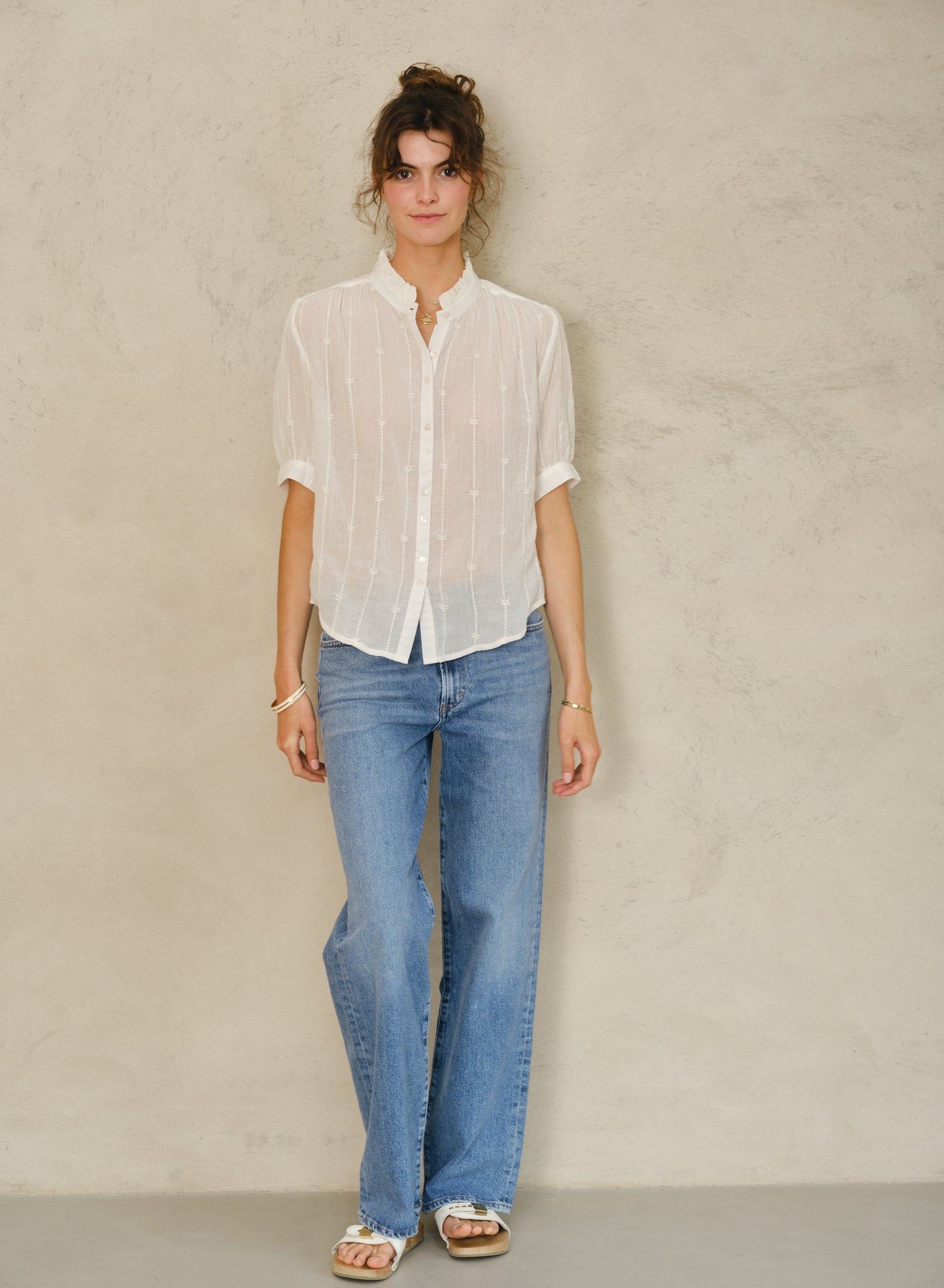 Dacy Top in Ecru