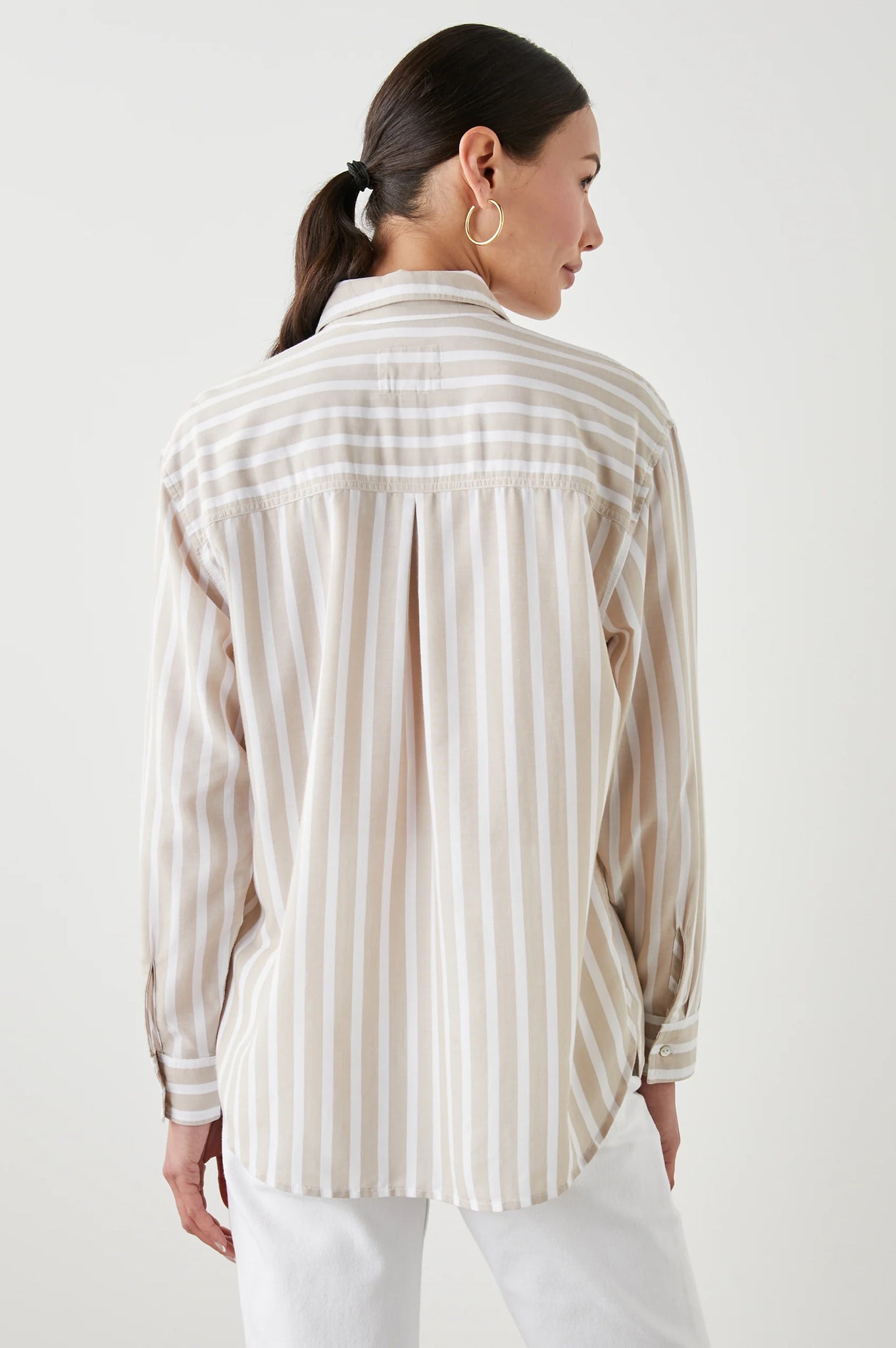 Elle Shirt in Natural Stripe