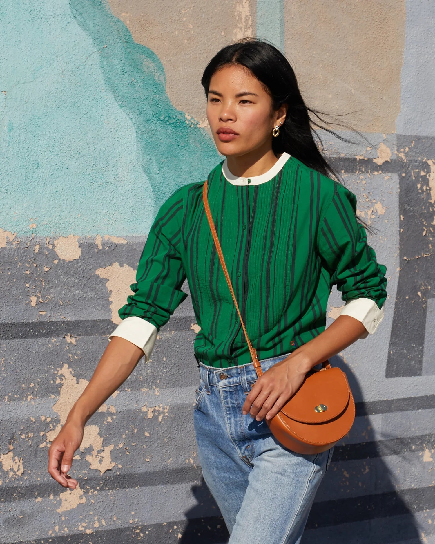 Elodie Handbag in Cuoio