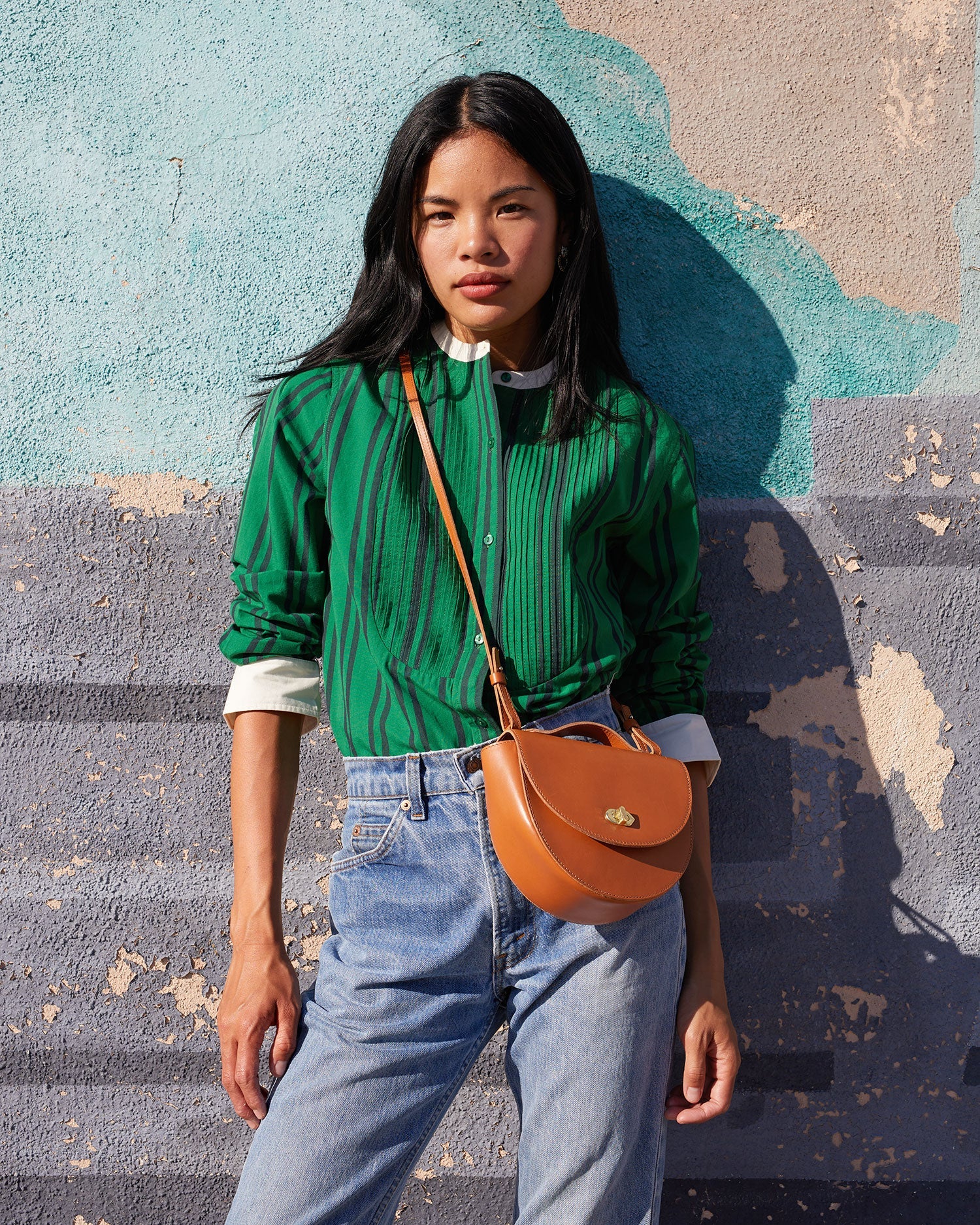 Elodie Handbag in Cuoio