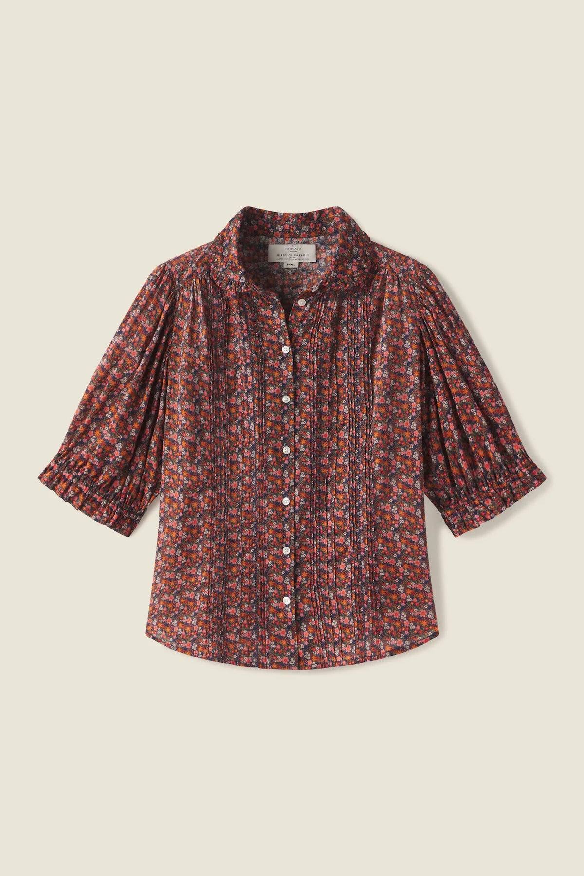 Gemma Blouse in Cardinal Ditsy
