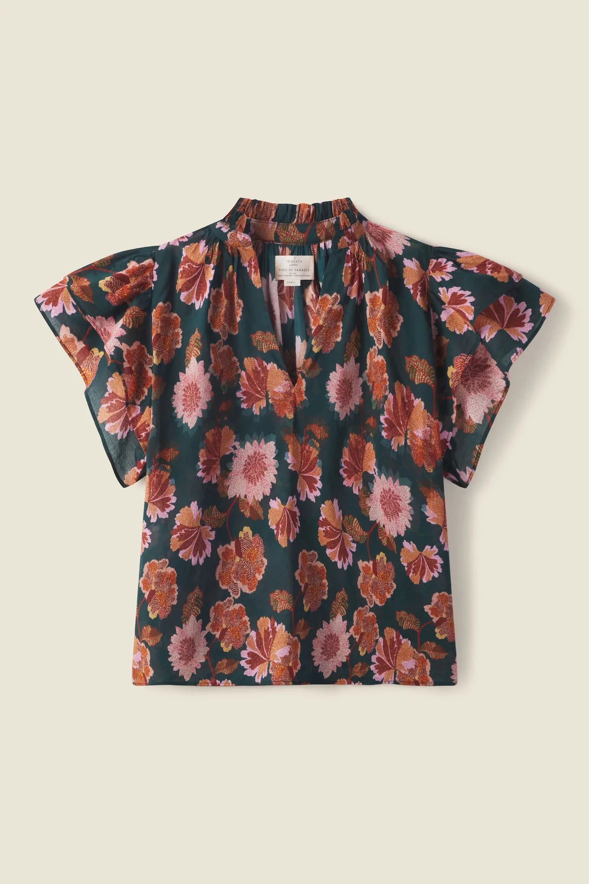 Clover Blouse in Carnation Print