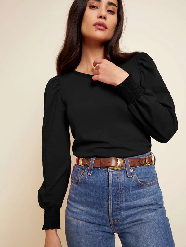 Floris Top in Jet Black