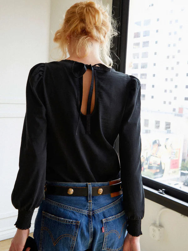 Floris Top in Jet Black