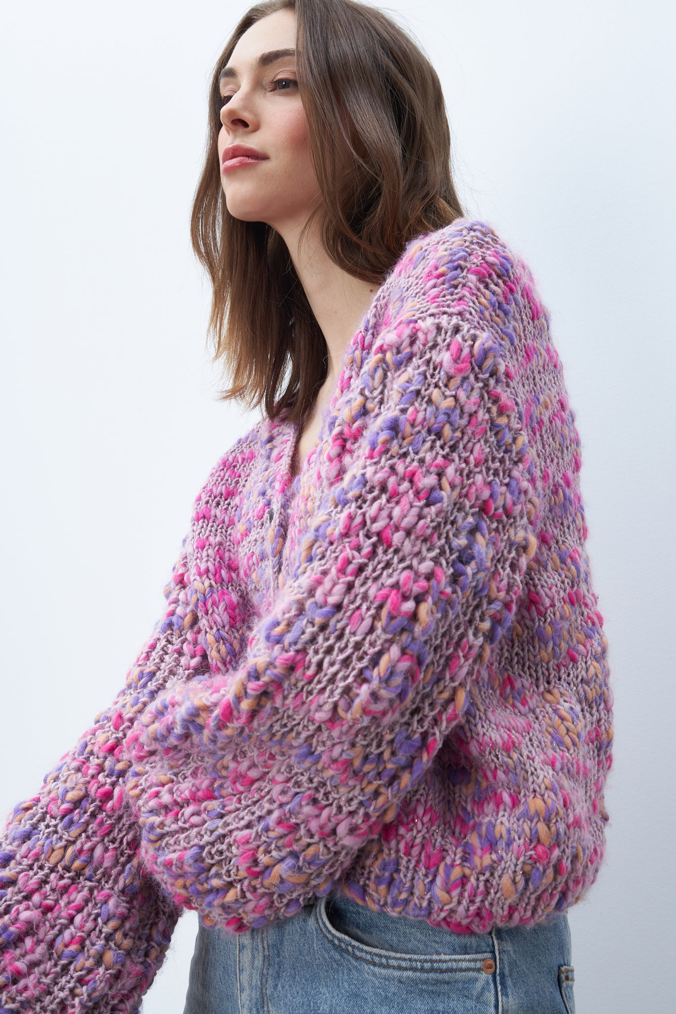 Ginny Cardigan in Taffy Twist