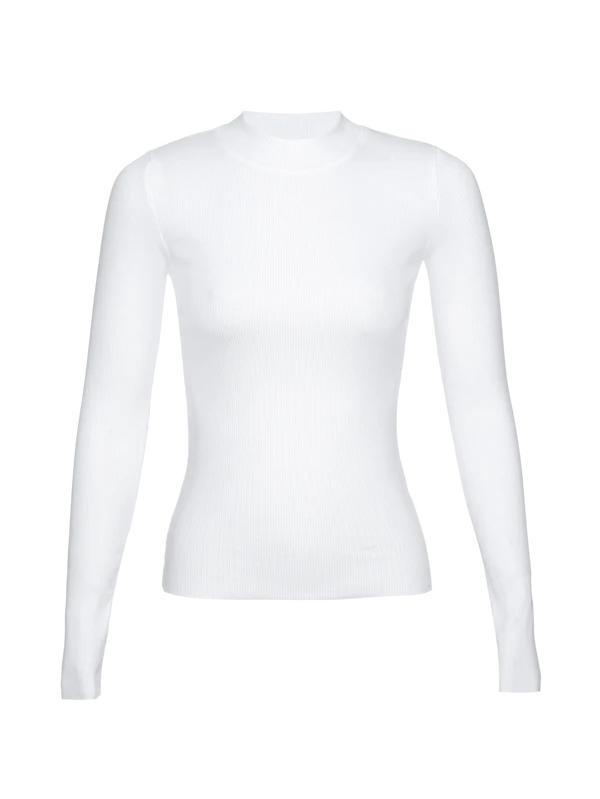 Gina Long Sleeve Top in White