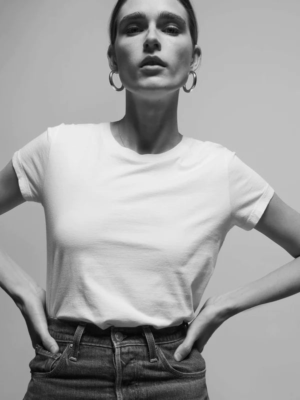 Goldie Tee in White