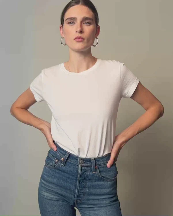 Goldie Tee in White
