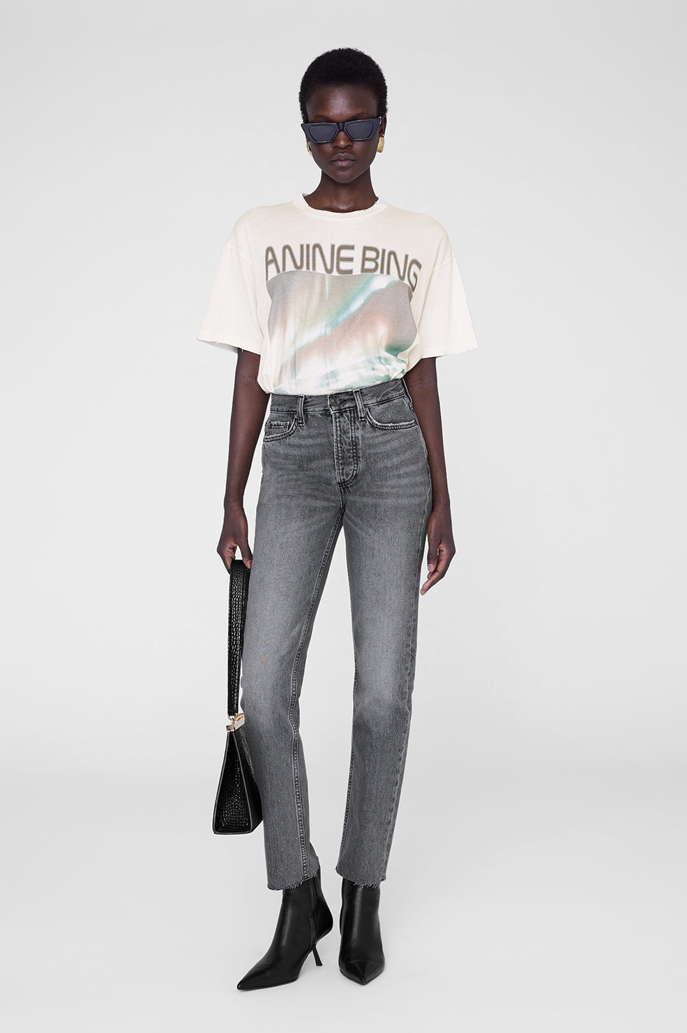 Cade Tee Northern Lights in Off White