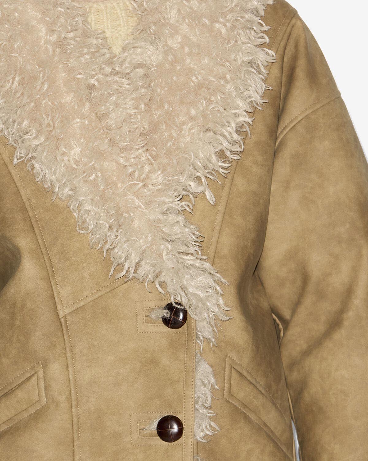 Clea Coat in Taupe