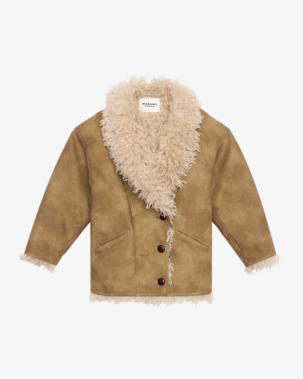 Clea Coat in Taupe