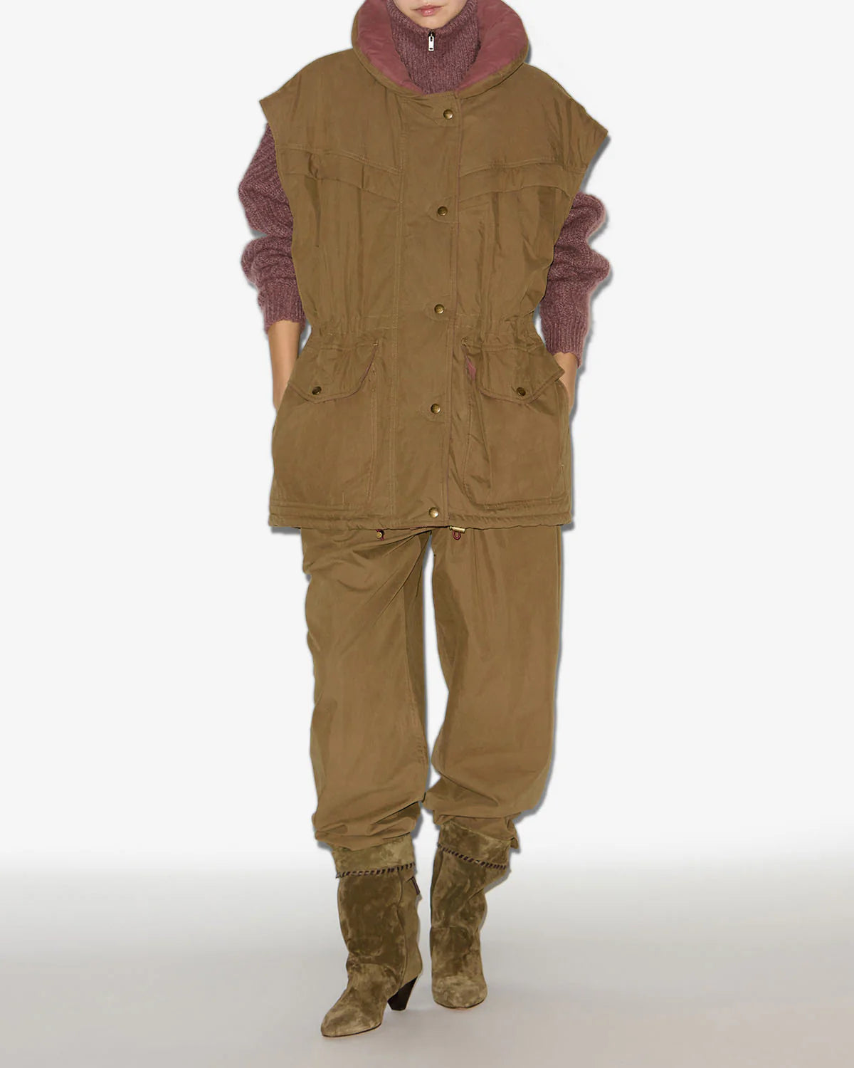 Damone Coat in Khaki