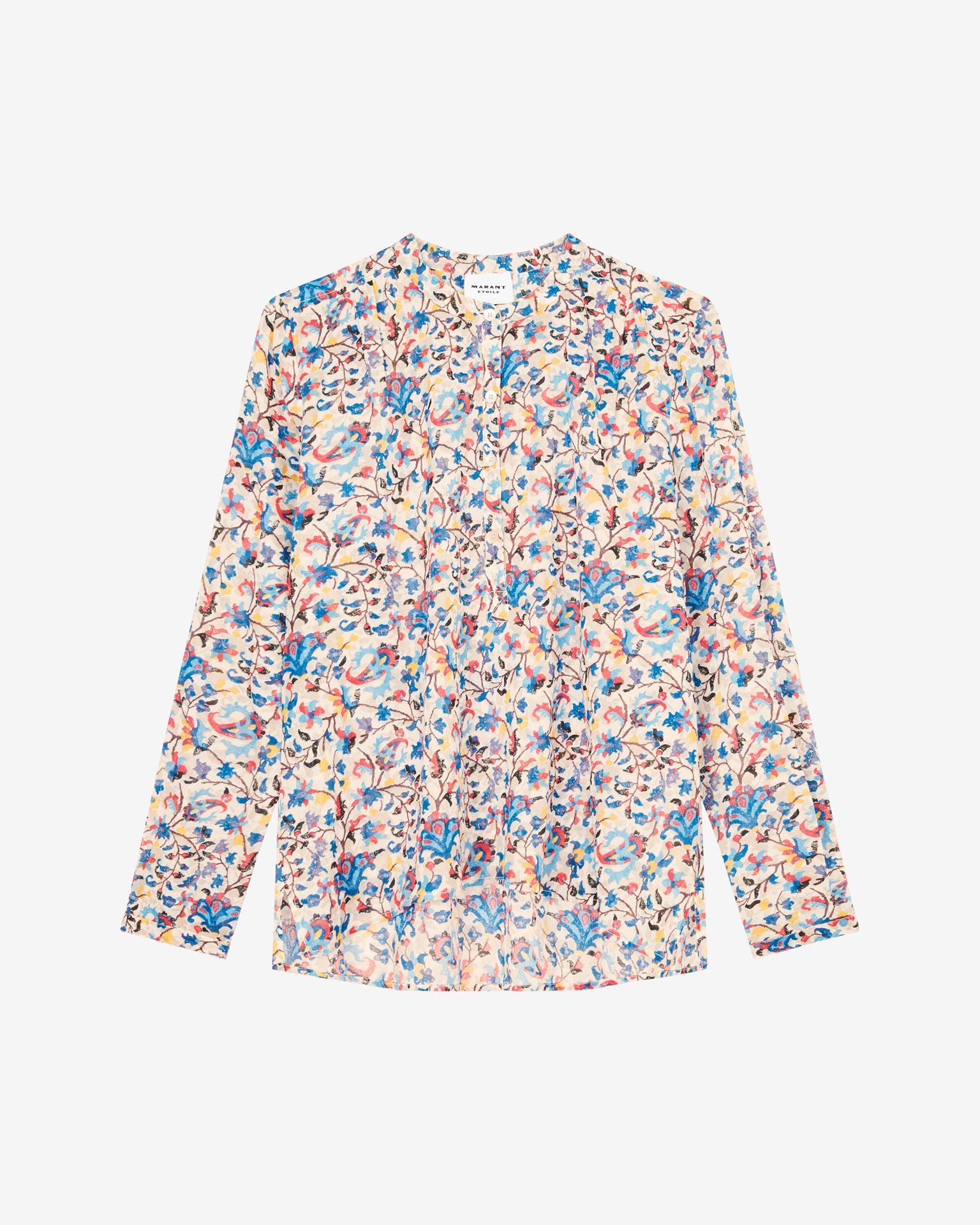 Maria Top in White/Blue
