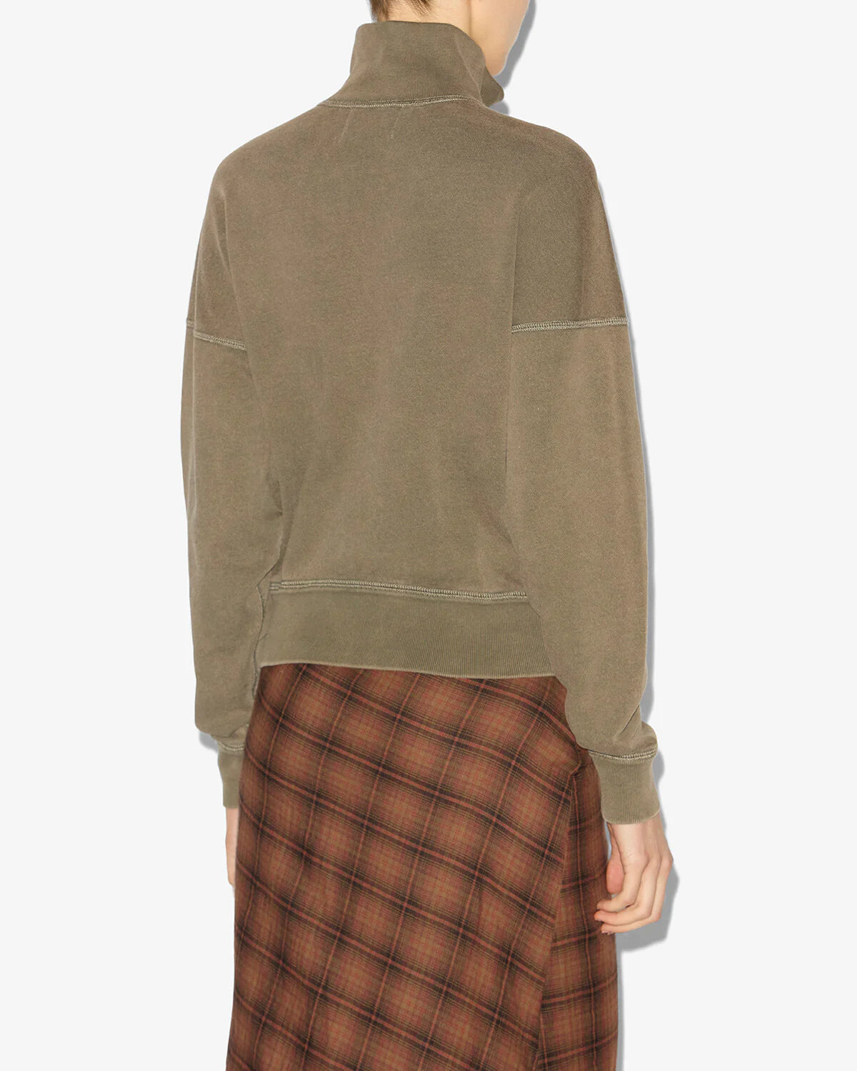 Ross Sweatshirt in Dark Bronze/Ecru