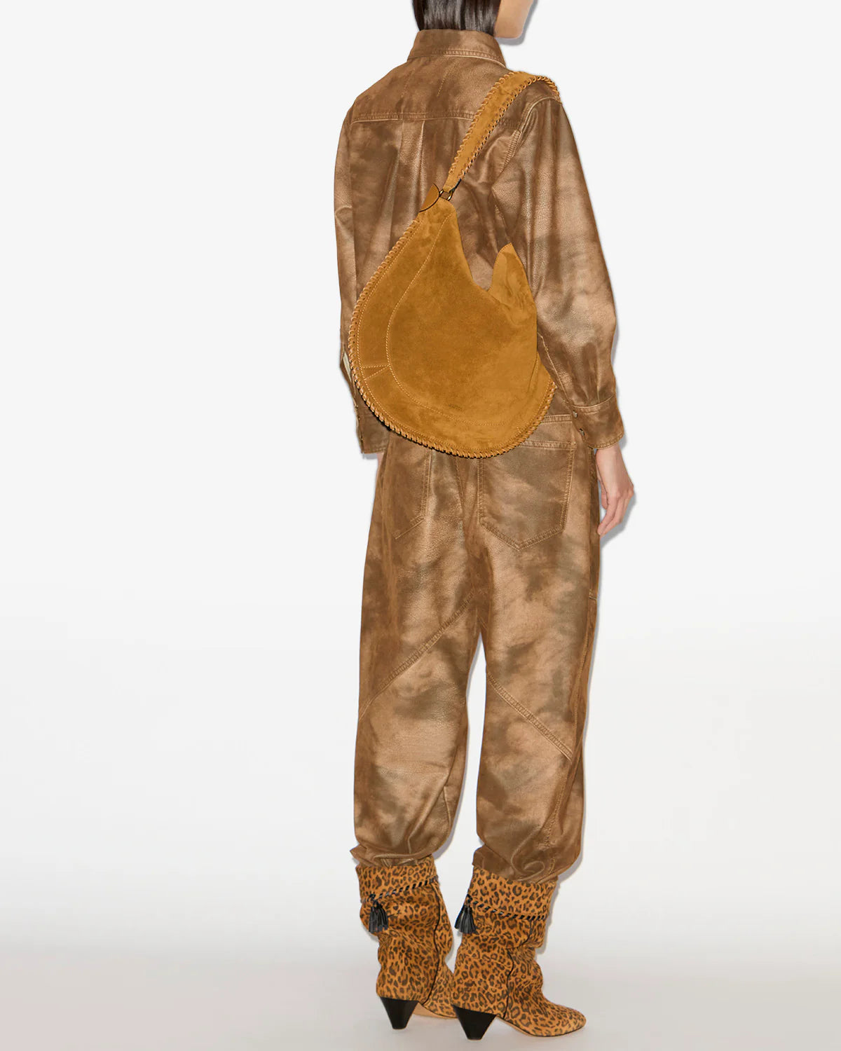 Oskan Hobo Soft Bag in Cognac