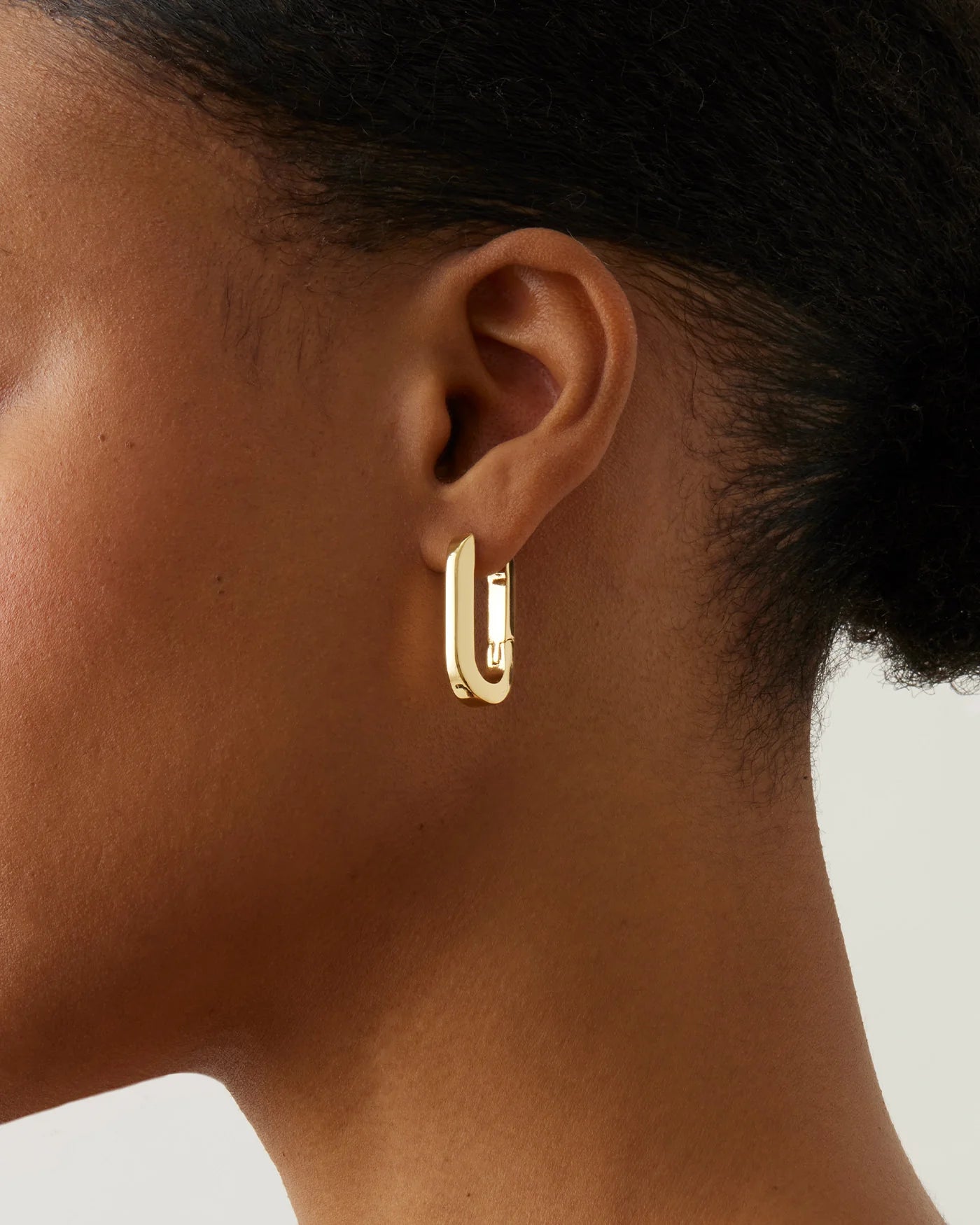 U-Link Earrings in Gold