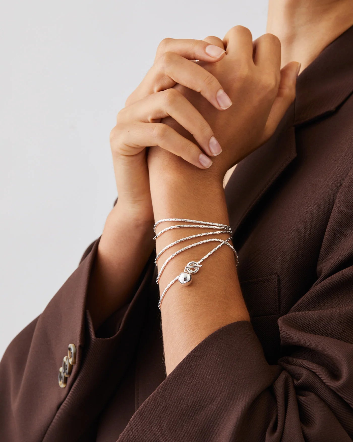 Constance Wrap Chain in Silver